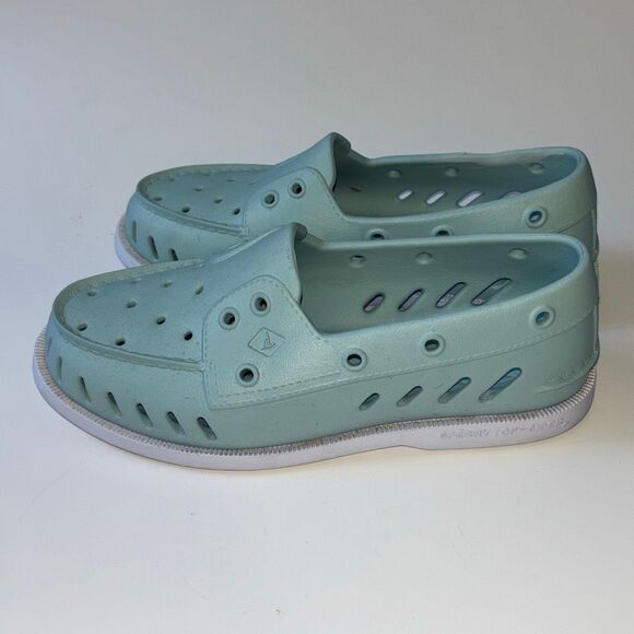 Unisex Sperry Top Sider Float Boat Light Blue shoe deck W 7.5 worn 1x - Picture 3 of 6